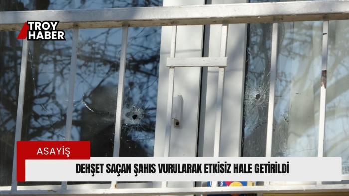 Balkondan av tüfeğiyle dehşet saçan şahıs vurularak etkisiz hale getirildi