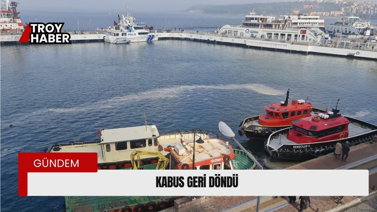 Çanakkale Boğazı'nda müsilaj yeniden görüldü