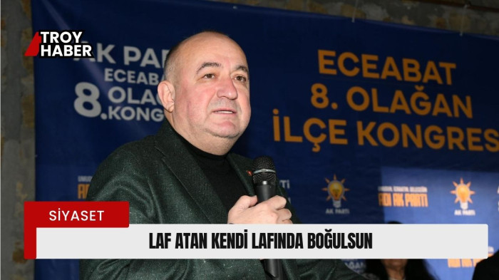 Laf atan kendi lafında boğulsun