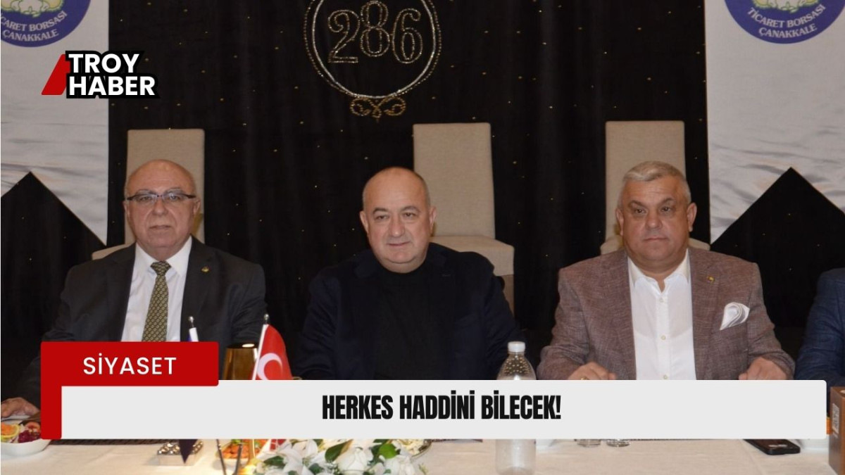 Seçilmiş kimse başkan odur.. Herkes haddini bilecek!